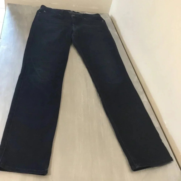 7 for all mankind kimmie straight leg dark blue jeans SZ 31 - Picture 2 of 14
